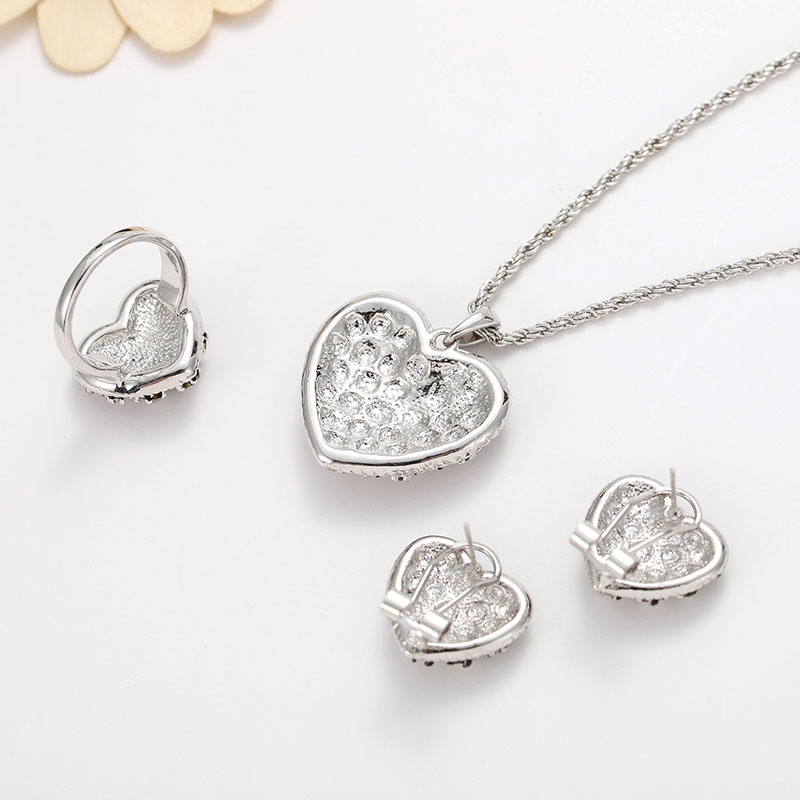 Fashion Silver Color Heart Shape Design Jewelry Sets,Jewelry Sets