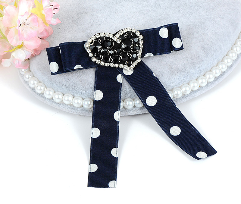 Vintage Black+white Heart Shape Decorated Brooch,Korean Brooches