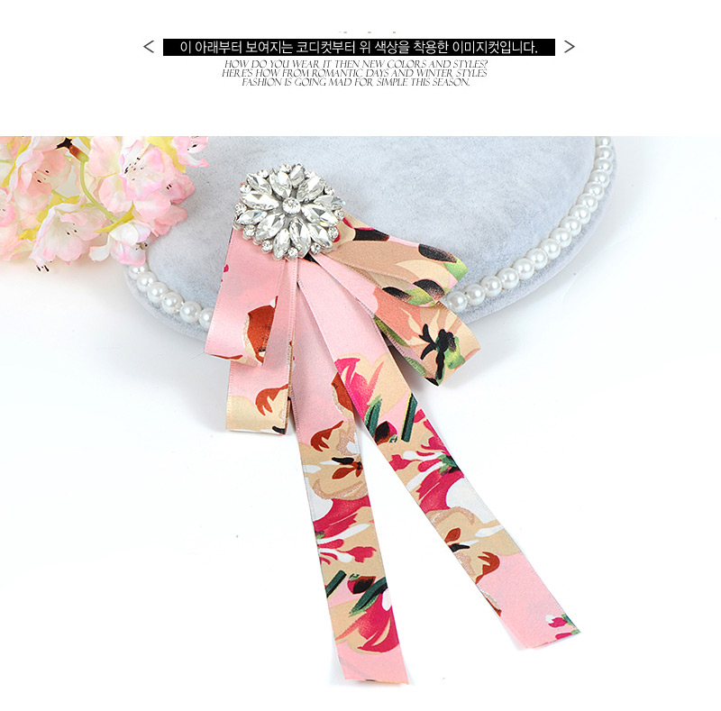 Fashion Dark Pink Oval Shape Diamond Decorated Brooch,Korean Brooches