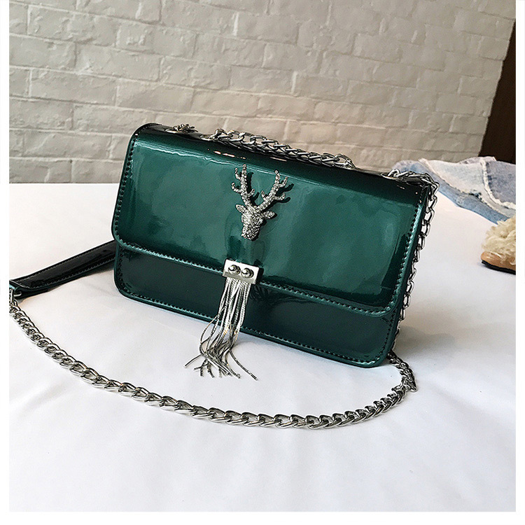 Elegant Green Deer Shape Decorated Bag,Shoulder bags
