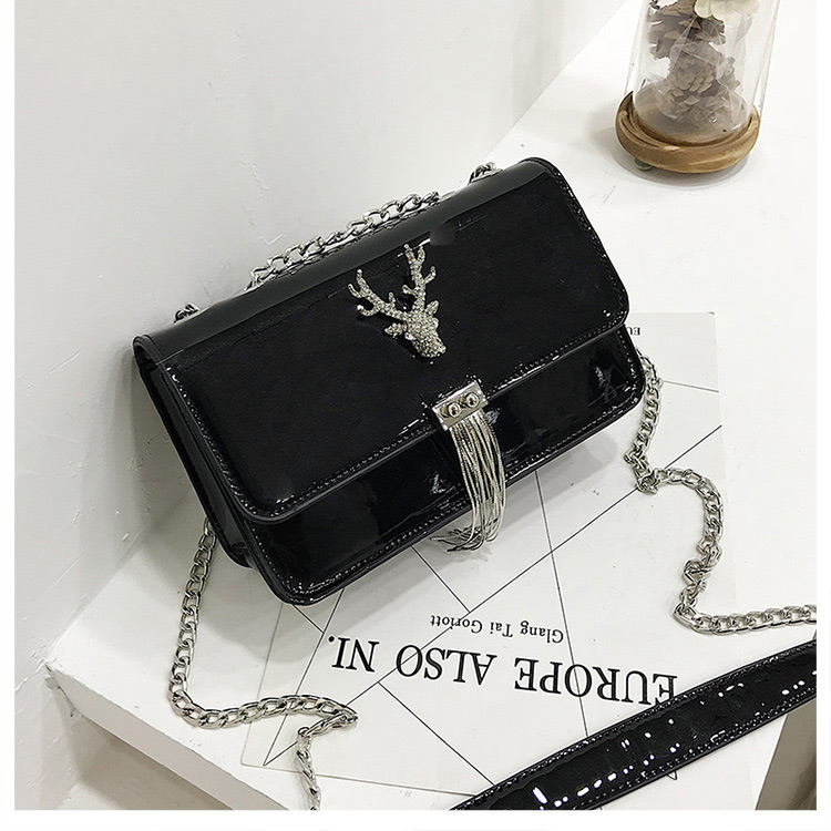 Elegant Black Deer Shape Decorated Bag,Shoulder bags