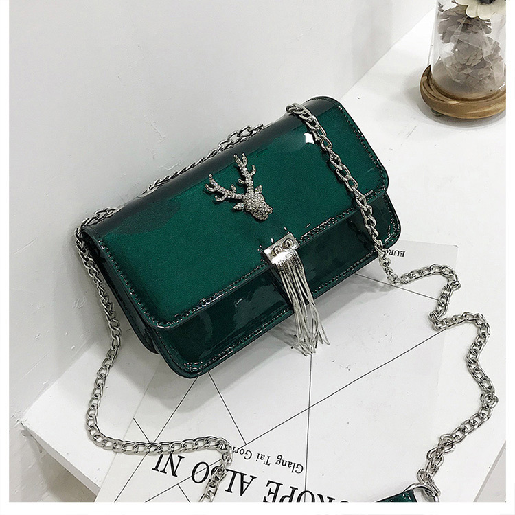 Elegant Green Deer Shape Decorated Bag,Shoulder bags