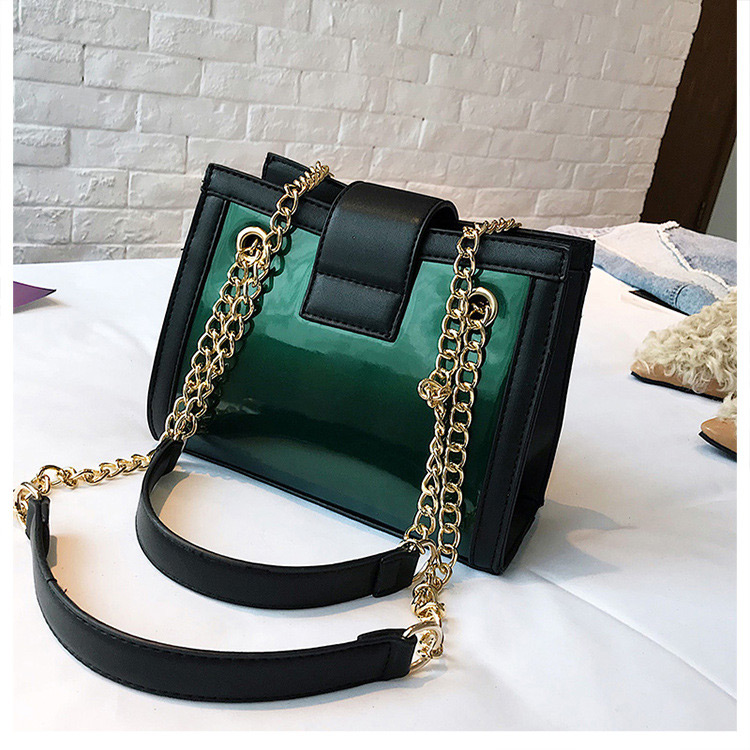 Fashion Green Square Shape Decorated Bag,Shoulder bags