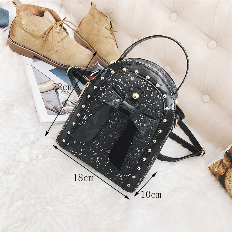 Fashion Silver Color Bowknot Shape Decorated Bag,Backpack