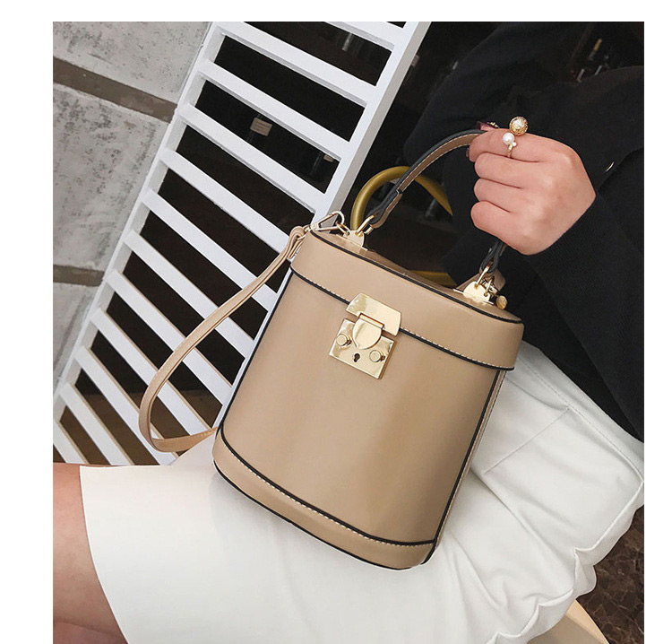 Fashion Light Gray Pure Color Decorated Bag,Handbags