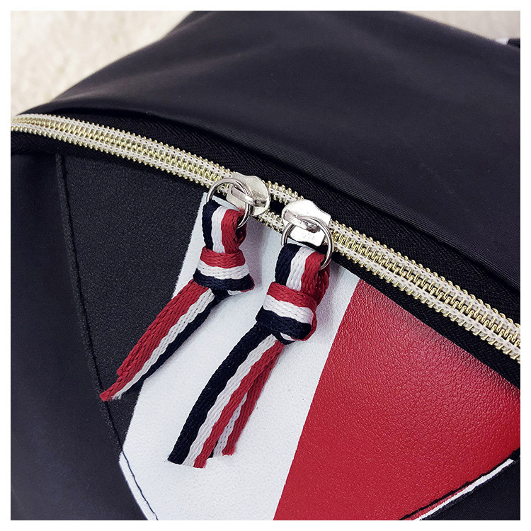 Trendy Black Long Tassel Decorated Backpack,Backpack