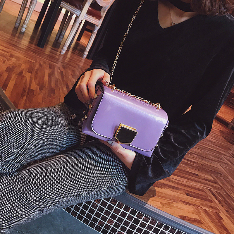 Fashion Purple Pure Color Decorated Simple Shoulder Bag,Shoulder bags