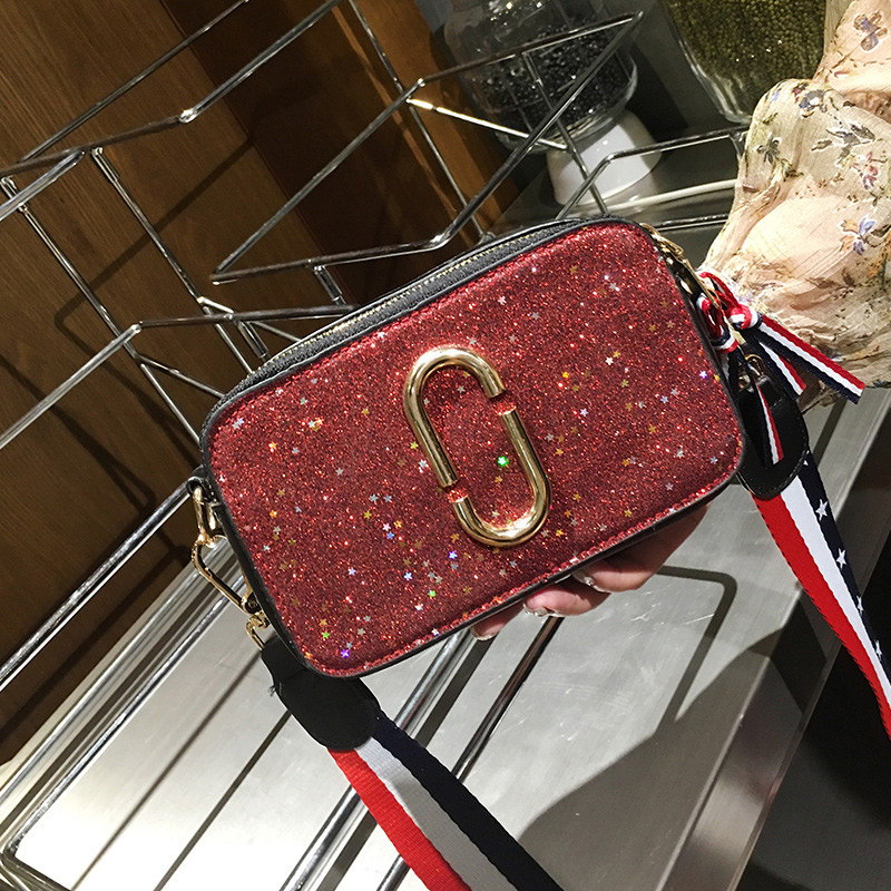 Fashion Red G Shape Decorated Bag,Shoulder bags