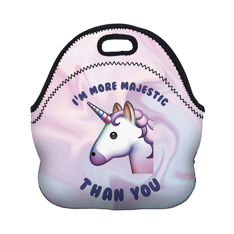 Fashion Light Purple Unicorn Pattern Decorated Bag,Household goods