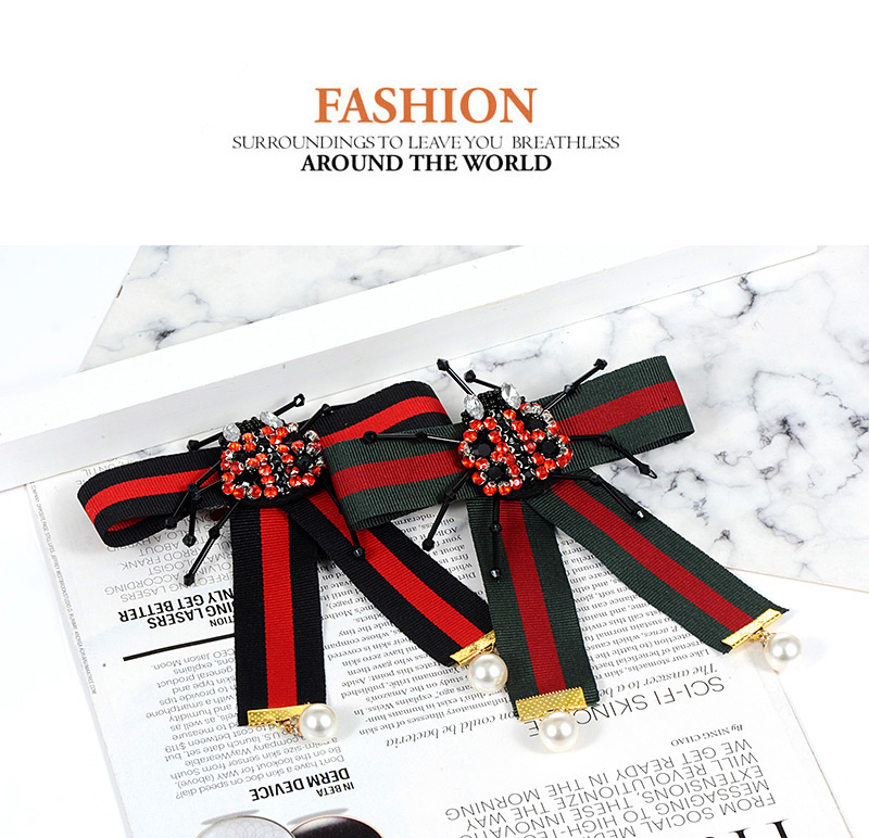 Fashion Black Ladybug Shape Decorated Bowknot Brooch,Korean Brooches