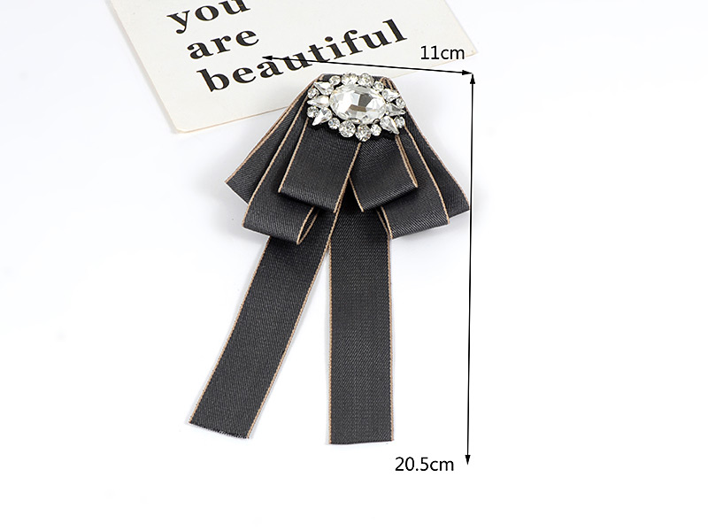Fashion Gray Oval Shape Decorated Bowknot Brooch,Korean Brooches