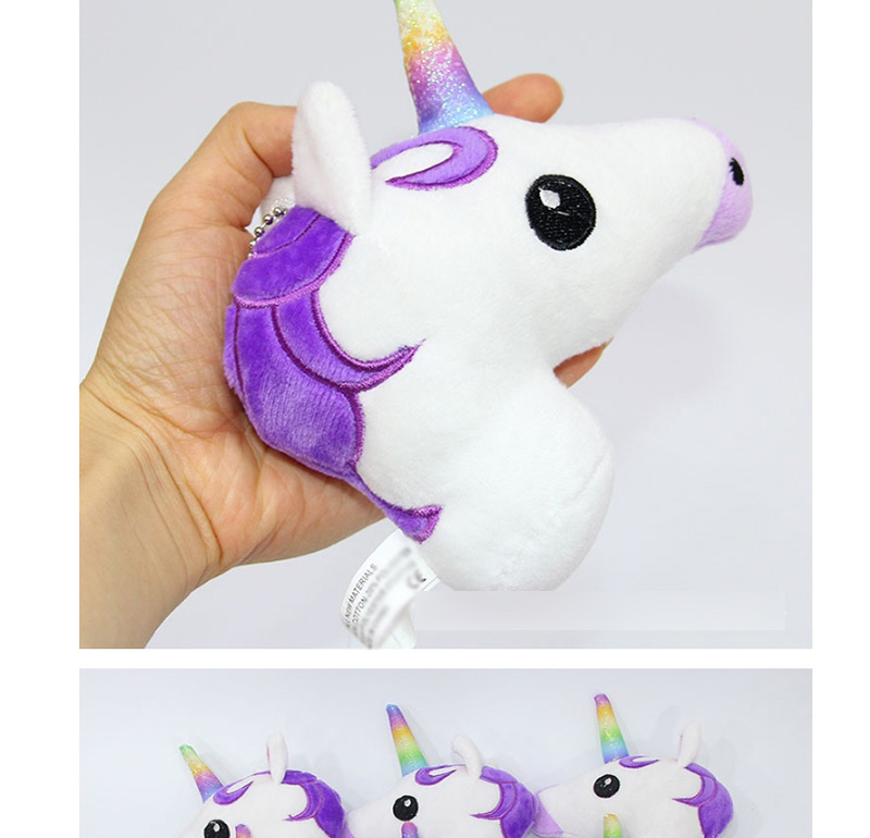 Lovely Purple Cartoon Unicorn Design Simple Ornaments,Fashion Keychain