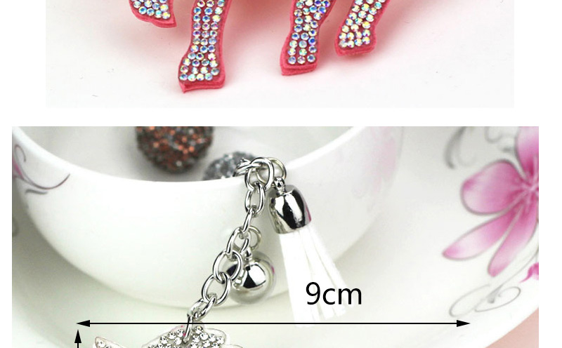 Lovely Silver Color Unicorn&tassel Decorated Ornaments,Fashion Keychain