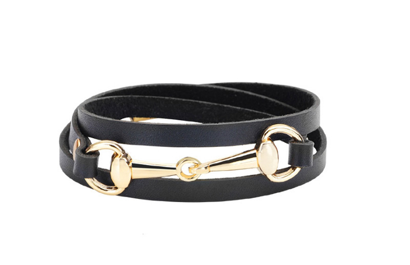 Fashion Black+silver Color Circular Ring Decorated Multi-layer Bracelet,Fashion Bracelets