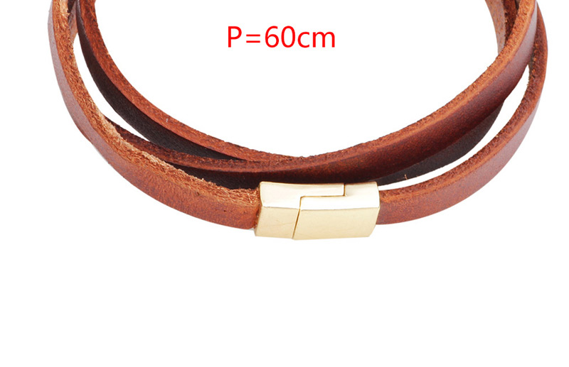 Fashion Brown+silver Color Circular Ring Decorated Multi-layer Bracelet,Fashion Bracelets