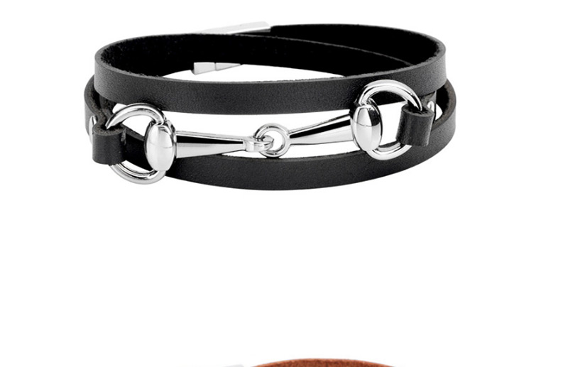 Fashion Black+gold Color Circular Ring Decorated Multi-layer Bracelet,Fashion Bracelets