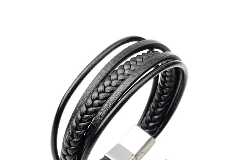 Fashion Brown+silver Color Multi-layer Decorated Adjustable Bracelet,Bracelets