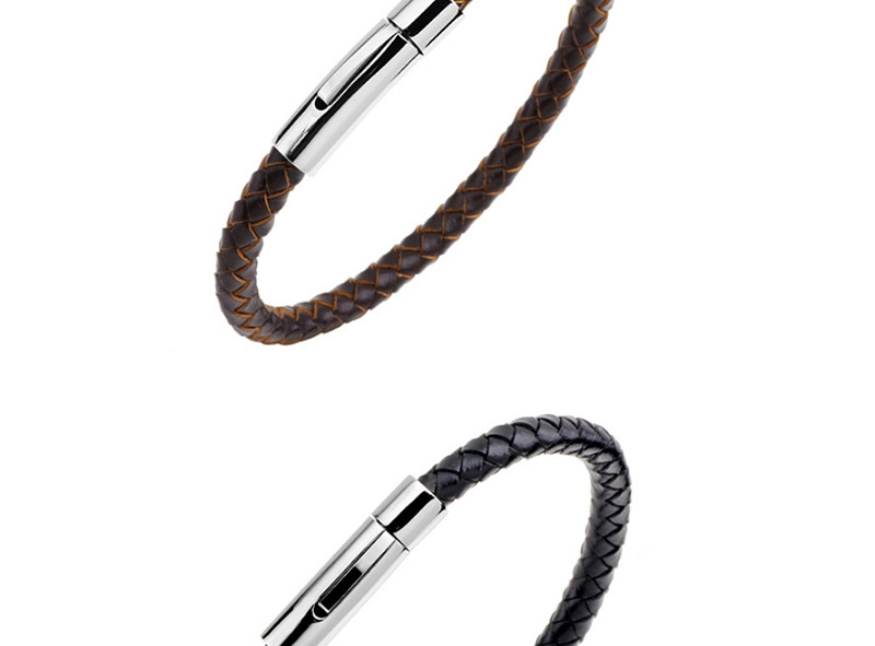 Fashion Brown Grid Shape Design Simple Couple Bracelet,Bracelets