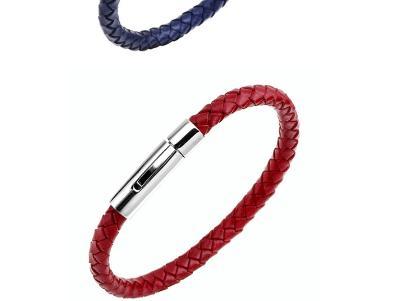 Fashion Red Grid Shape Design Simple Couple Bracelet,Bracelets