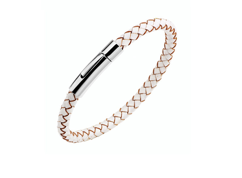 Fashion Brown Grid Shape Design Simple Couple Bracelet,Bracelets