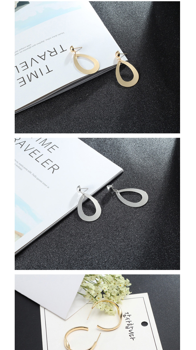 Fashion Silver Color Water Drop Shape Design Pure Color Earrings,Drop Earrings