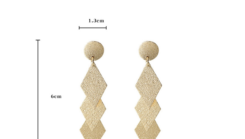 Fashion Gold Color Round Shape Design Pure Color Long Earrings,Drop Earrings