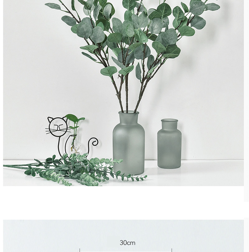 Fashion Green Ficus Lyrata Shape Design Ornament,Household goods