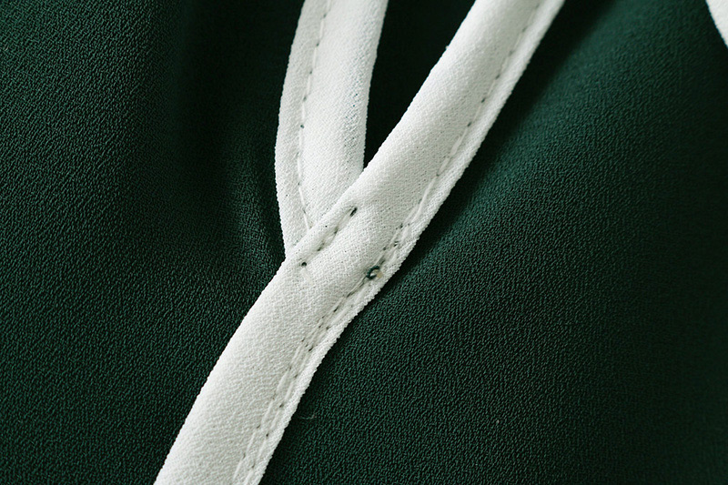 Fashion Green Bowknot Decorated Long Sleeves Shirt,Sunscreen Shirts