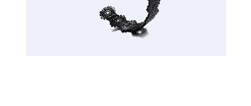 Fashion Black Pure Color Design Hollow Out Bracelet,Fashion Bangles
