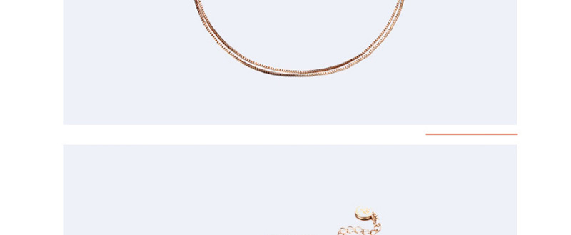 Fashion Gold Color Pure Color Design Double Layer Necklace,Multi Strand Necklaces