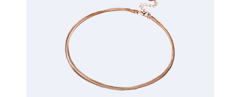 Fashion Gold Color Pure Color Design Double Layer Necklace,Multi Strand Necklaces