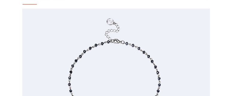 Fashion Silver Color+white Round Shape Gemstone Decorated Necklace,Pendants