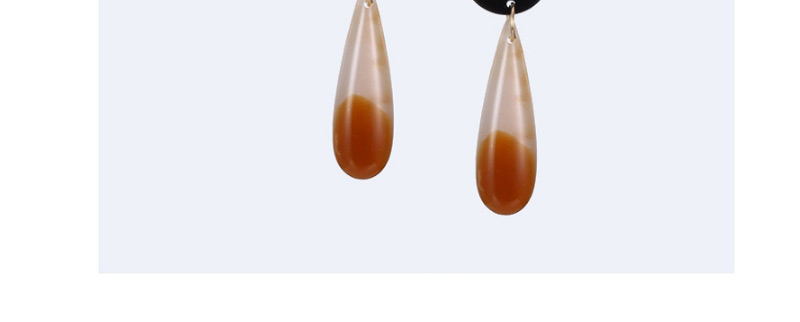 Fashion Coffee Water Drop Shape Design Long Earrings,Drop Earrings