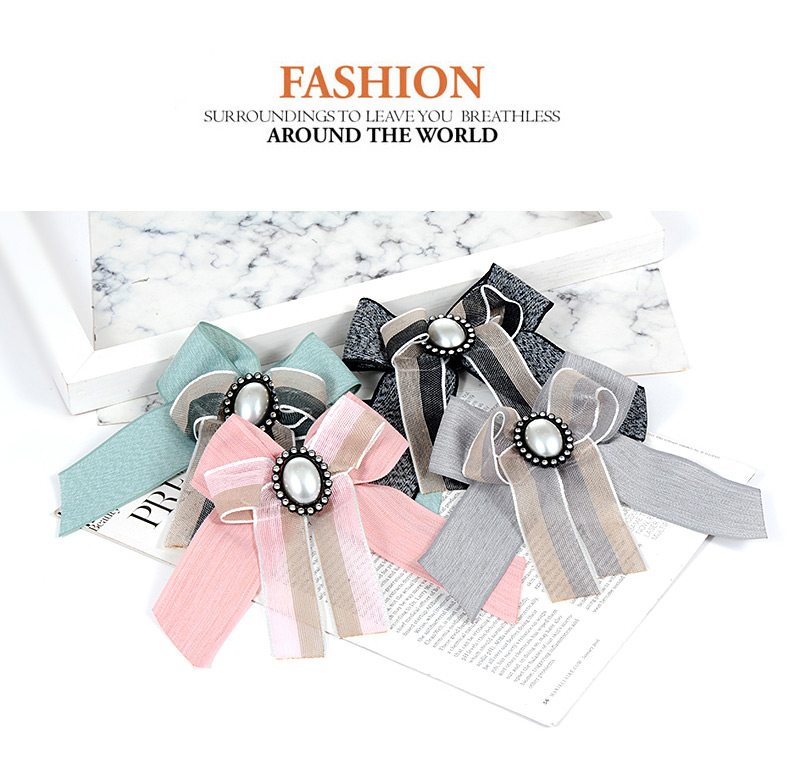 Fashion Pink Bowknot Shape Decorated Brooch,Korean Brooches