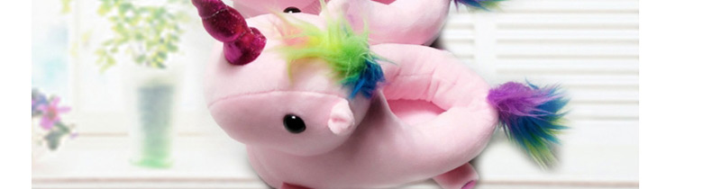 Fashion Pink Unicorn Shape Decorated Slippers,Slippers