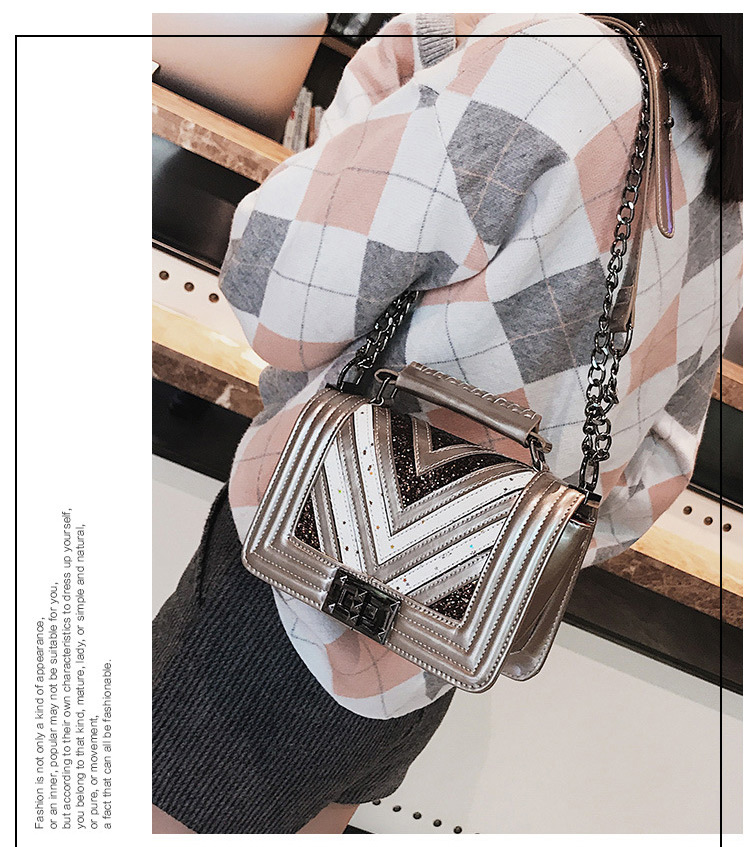 Fashion Black Stripe Shape Decorated Bag,Shoulder bags