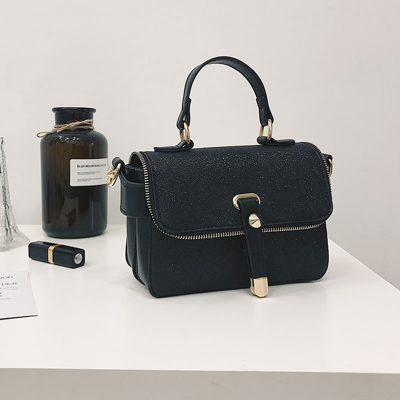 Fashion Black Square Shape Decorated Bag,Handbags