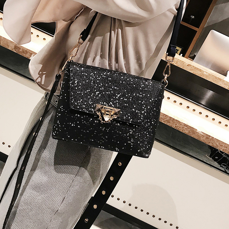 Fashion Black Rivet Shape Decorated Bag,Shoulder bags