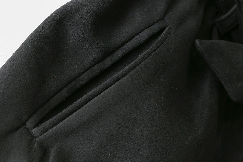 Fashion Black Bowknot Shape Decorated Shorts,Shorts
