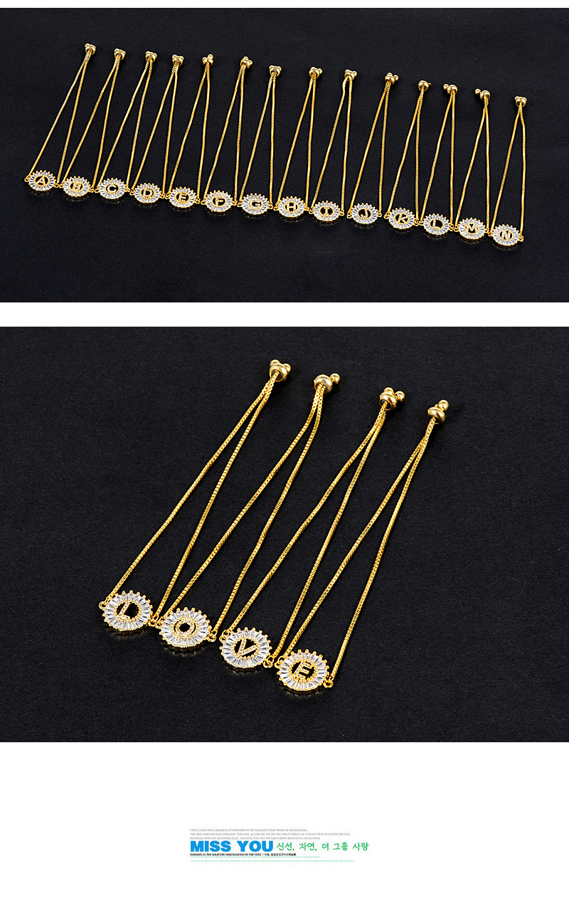 Fashion Gold Color E Letter Shape Decorated Bracelet,Necklaces
