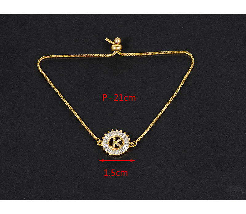 Fashion Gold Color D Letter Shape Decorated Bracelet,Necklaces