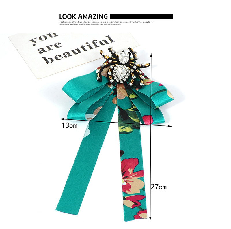 Fashion Green Spider Shape Decorated Brooch,Korean Brooches