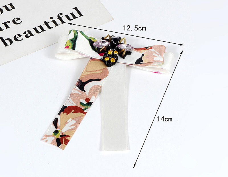 Fashion White Bee Shape Decorated Bowknot Brooch,Korean Brooches