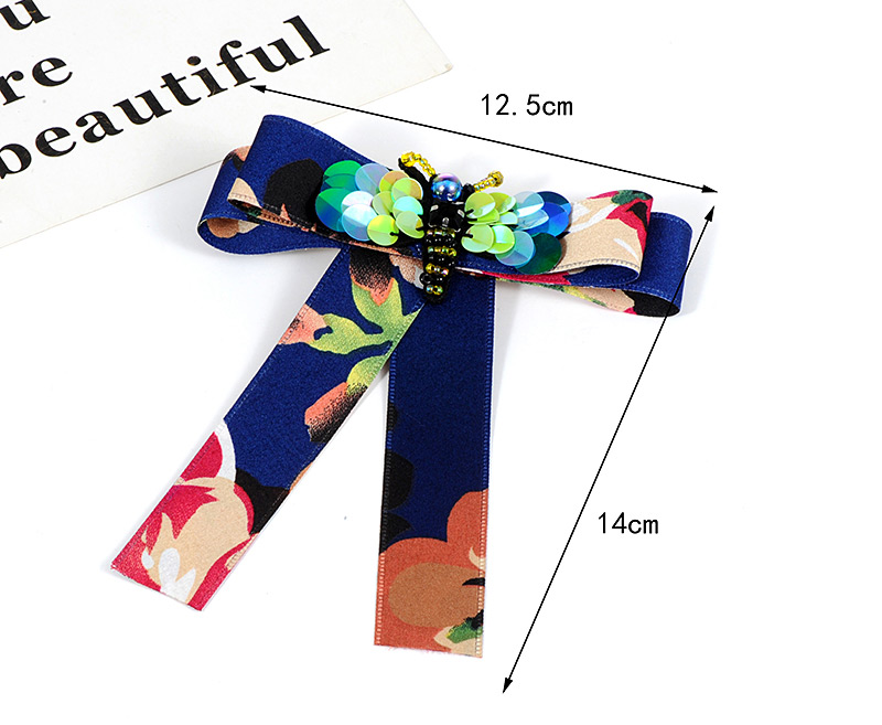 Fashion Navy Bee Shape Decorated Bowknot Brooch,Korean Brooches