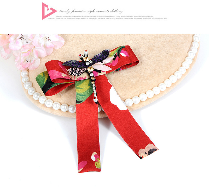 Fashion Navy Bee Shape Decorated Bowknot Brooch,Korean Brooches