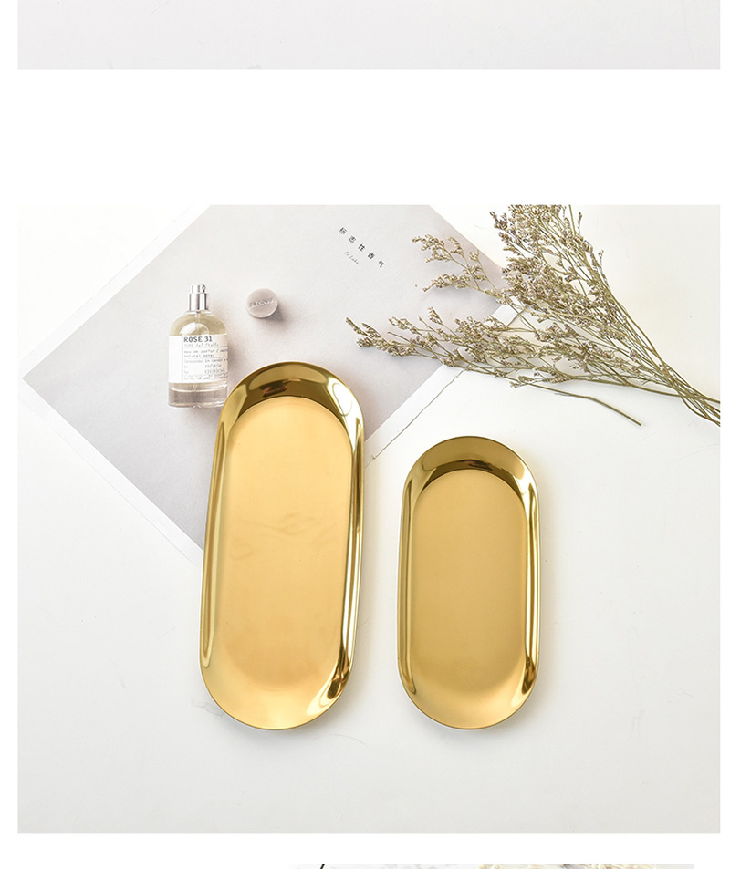 Luxury Gold Color Heart Shape Decorated Storage Tray,Household goods