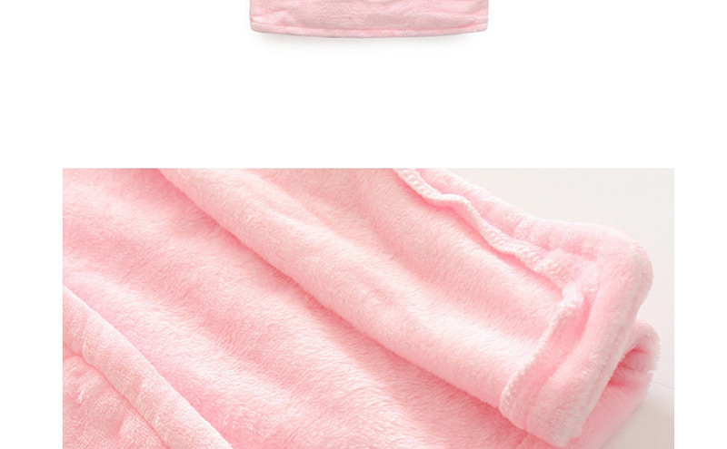 Lovely Pink Pure Color Decorated Children Bathrobe,Cartoon Pajama
