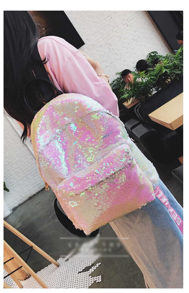 Fashion Gold Color Pure Color Decorated Backpack,Backpack