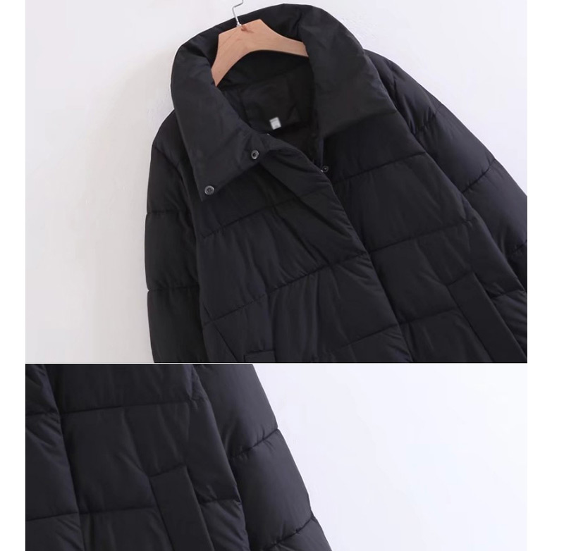 Fashion Black Pure Color Decorated Cote,Coat-Jacket