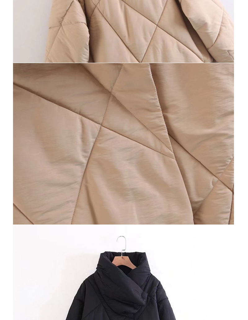 Fashion Beige Pure Color Decorated Cote,Coat-Jacket